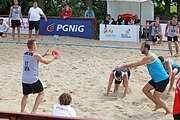 Deutsch: Beachhandball Europameisterschaften 2019 (Beach handball Euro); Tag 2: 3. Juli 2019 – Männer, Vorrunde Gruppe A, Türkei-Deutschland 0:2 (14:22, 16:20) English: Beach handball Euro; Day 2: 3 July 2019 – Men Preliminary Round Group A – Turkey-Germany 0:2 (14:22, 16:20)