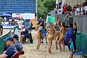 Deutsch: Beachhandball Europameisterschaften 2019 (Beach handball Euro); Tag 5: 6. Juli 2019 – Männer, Halbfinale, Dänemark-Ungarn 2:0 (19:16, 22:18) English: Beach handball Euro; Day 5: 6 July 2019 – Semifinal Men – Denmark-Ukraie 2:0 (19:16, 22:18)