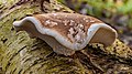 berkendoder (Piptoporus betulinus) op een dode berk.