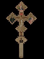 貝爾納多·達迪（英语：Bernardo Daddi）的《無柱式十字架》（Croce Astile，正面）約作於1325－1350年[2]