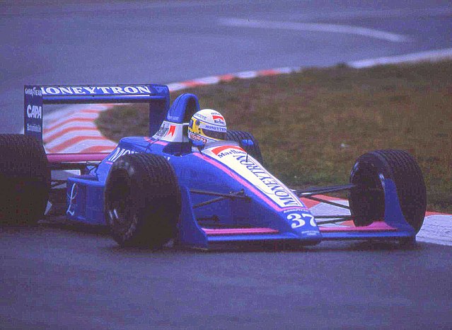 Bertrand Gachot at the 1989 Belgian Grand Prix