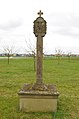 This is a picture of the Bavarian Baudenkmal (cultural heritage monument) with the ID D-6-78-150-118 (Wikidata) Bildstock, Lachenbrunnenweg, Unterspiesheim, Gemeinde Kolizheim, Unterfranken, Deutschland