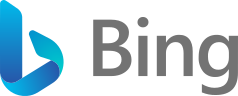 Primer logotipo de Bing, utilizado hasta septiembre de 2013