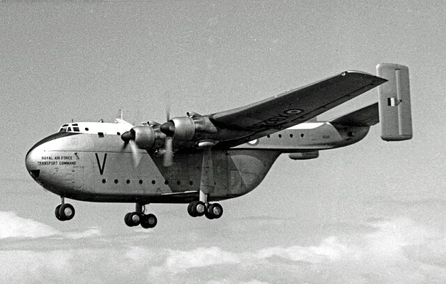 Beverley C.1 of 47 Squadron giving a display in 1957