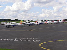 Piper Dakota aircraft at Wycombe Air Park Booker-piperlineup.JPG