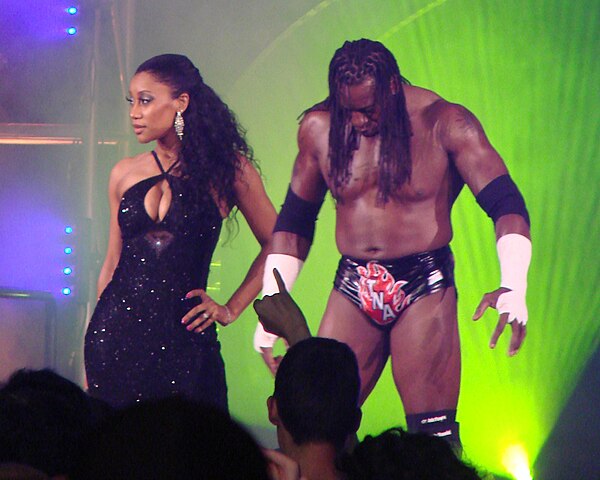 Booker T (right) and Sharmell in TNA