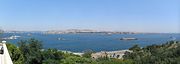 Panoramic view of the Bosphorus from the palace