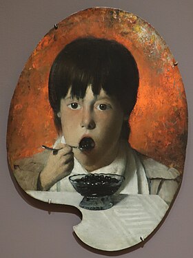 "Boy Eating Berries" by Joseph Decker, unknown date