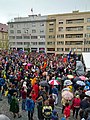* Nomination Demonstration for the independence of justice in Brno on Dominican Square on Tuesday, May 28, 2019 including the performance of Tomáš Klus and others. By User:Bazi --T.Bednarz 00:05, 21 March 2020 (UTC) * Decline  Oppose Noisy, JPG artifacts, verticals not vertical --Podzemnik 07:10, 21 March 2020 (UTC)