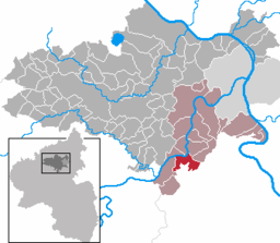 Läget för Brodenbach i Landkreis Mayen-Koblenz