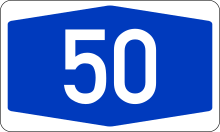 Bundesautobahn 50 number.svg