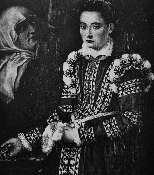 File:Calcar Portrait of a lady with a servant.jpg