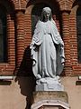 Français : Vierge, Eglise de Calmont, Haute-Garonne, France