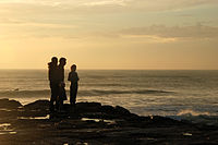 Silhouette at sunset