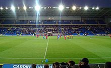 Chasetown playing Cardiff City at the inauguration of the Cardiff City Stadium Cardiff City v Chasetown.jpg
