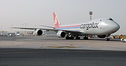 Cargolux 747-8F in Bahrain