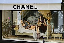 Mannequins in Chanel store, 31 Rue Cambon, Paris Chanel Display, Rue Cambon, Paris April 2011.jpg