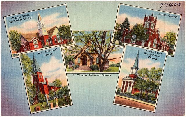 Five churches in Charles Town