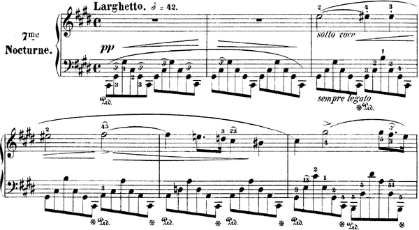 The opening bars of No. 1 in C♯ minor