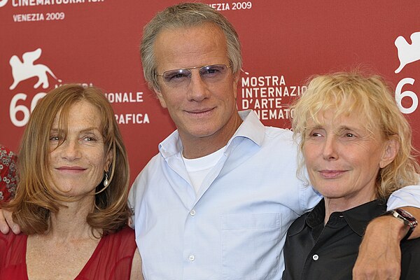Lambert, Isabelle Huppert, and Claire Denis at the 66th Venice Film Festival