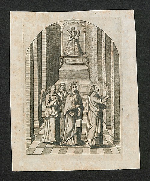 File:Christus en Maria wijden de kerk van Laken in.jpg