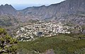 English: Town of Cilaos, Réunion Island Deutsch: Der Ort Cilaos, Réunion