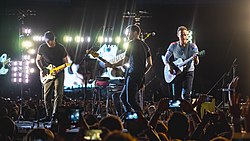 Coldplay onstage