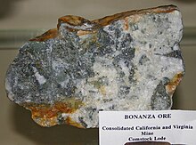 Bonanza ore, Consolidated California and Virginia Mine, Comstock Lode Comstock ore09.jpg