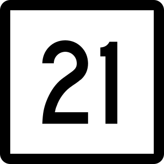 <span class="mw-page-title-main">Connecticut Route 21</span> State highway in Windham County, Connecticut, US