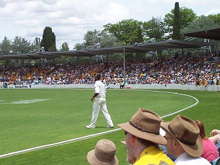 Cricket at Manuka Oval, home of the ACT Comets.