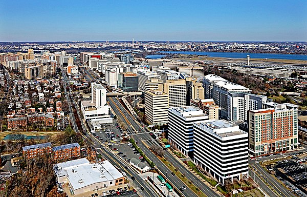 Crystal City looking north in January 2020