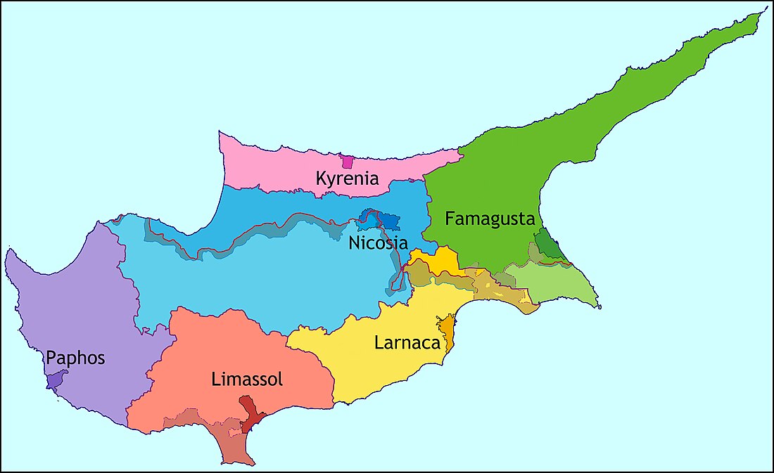 Districten van Cyprus