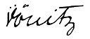 Dönitz Unterschrift