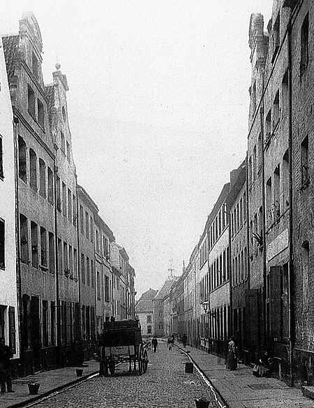 Düsseldorf, Ritterstrasse (rechts Nr. 30 