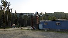 DC-6 aircraft on display at Chena Hot Springs, Alaska, USA DC6 at Chena Hot Springs.jpg