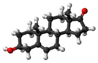 Dehidroepiandrosteron molekülü