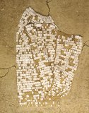 Обшивката на връхна дреха (?) направена от черупките на мида Лопатоноги (Scaphopoda).[10] Притежаването на тези черупки се счита за символ на висок социален статус. Дуранкулак-некропола, гроб 609♂ (мъжко погребение), ранен енеолит – култура Хаманджия III (еспозиционен модул на РИМ-Добрич)