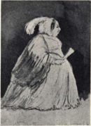 Caricature de la reine mère Désirée Clary .