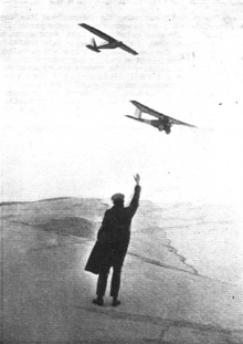 Der Dessauer over Rossitten (upper aircraft)