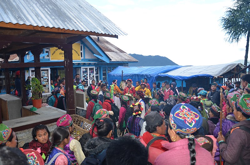 File:Devotees and Local Groups - Gosainkunda Mela.jpg