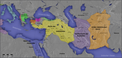 Витиния, заобиколена от държавите на Диадохите, през 250 пр.н.е.