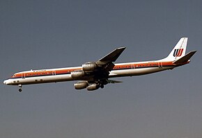 ユナイテッド航空のDC-8-71