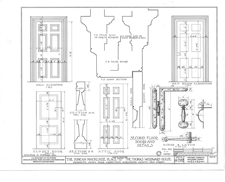 File:Duncan Mackenzie Place, Province Line Road, Arneytown, Monmouth County, NJ HABS NJ,13- ,1- (sheet 22 of 23).tif