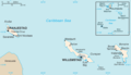 خريطة لجزر المملكة الهولندية الكاريبية