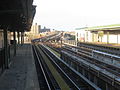 Looking north from the southbound platform