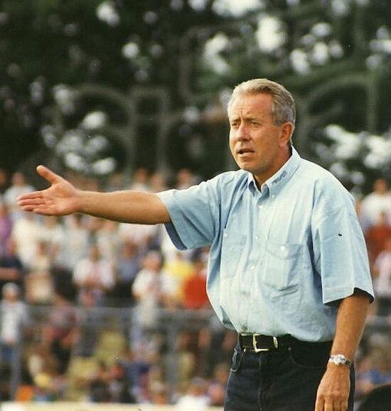 Krautzun as FC St. Pauli manager in 1997