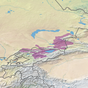 Территория экорегиона (фиолетовым цветом)