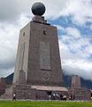 厄瓜多尔基多附近的赤道纪念碑