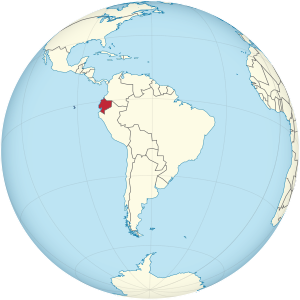 Ecuador on the globe (South America centered).svg