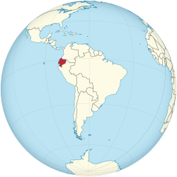 Ecuador on the globe (South America centered).svg